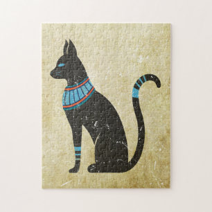 Bastet Cat Design Jigsaw Puzzle