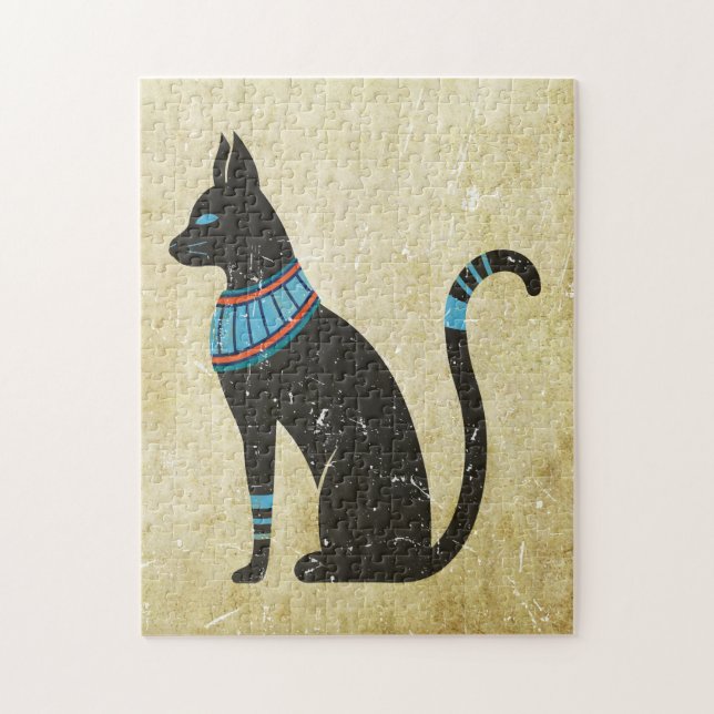 Bastet Cat Design Jigsaw Puzzle (Vertical)