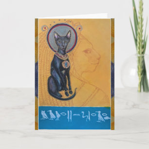 Bastet Egypt Cat Goddess Maureen Girard Card