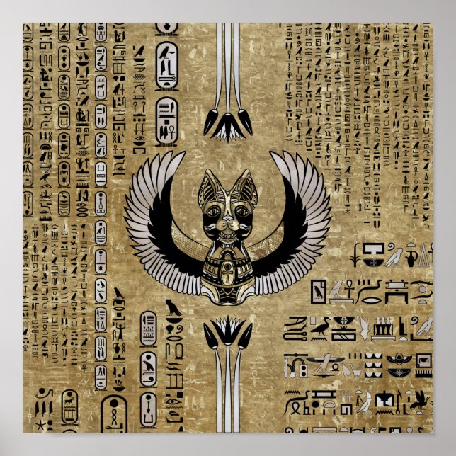 Bastet - Egyptian Goddess Poster (Front)