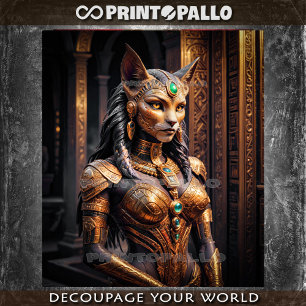 Bastet The Benevolent Egyptian Cat goddess Tissue Paper