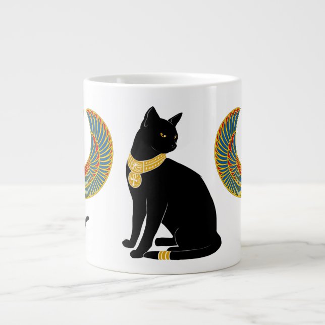 Bastet: Winged Cat of Isis! Large Coffee Mug (Front)