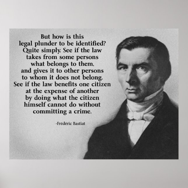 Bastiat Plunder Poster (Front)