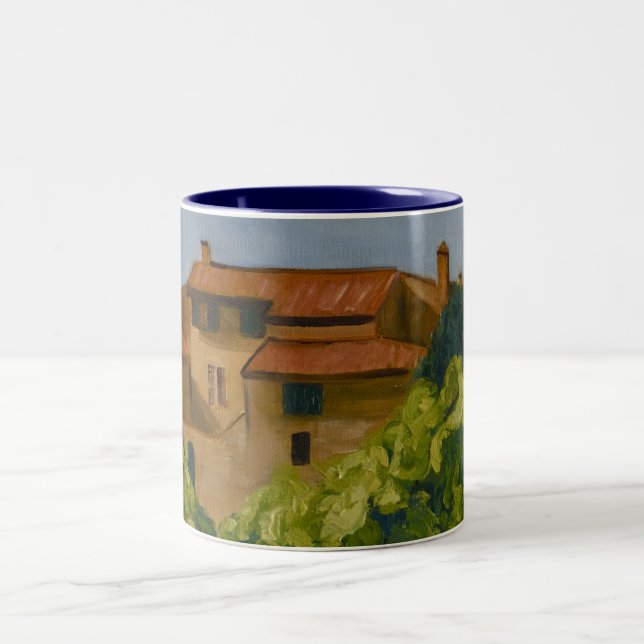 Bastide in Provence Two-Tone Coffee Mug (Center)
