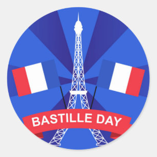 Bastille Day 14th July France French National Day  Classic Round Sticker