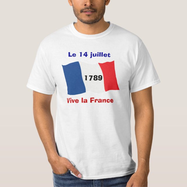 Bastille Day, 14th July, Storming of the Bastille T-Shirt (Front)