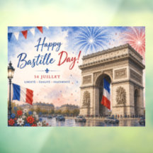 Bastille day Arc de triomphe Paris France firework
