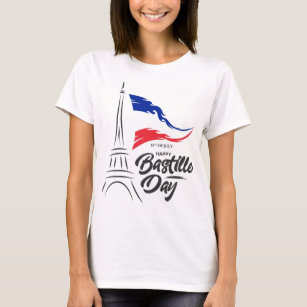 Bastille Day, Eiffel Tower T-Shirt