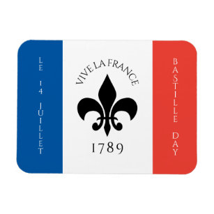 Bastille Day Fleur-de-Lis Tricolore France Flag Magnet