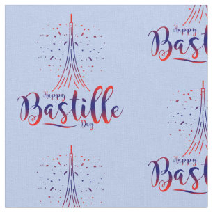 Bastille Day French Eiffel Tower Fabric