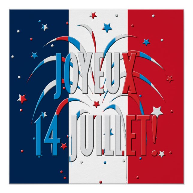 Bastille Day, Joyeux 14 juillet Poster (Front)
