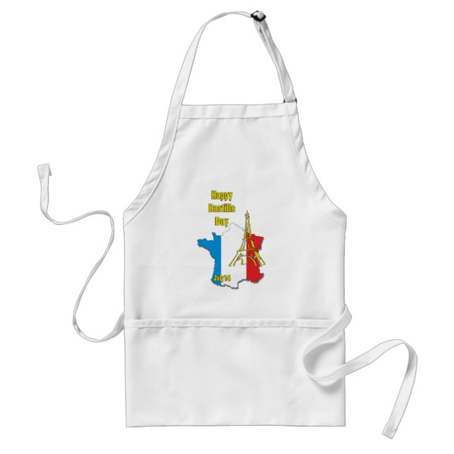 Bastille Day July 14 Standard Apron (Front)