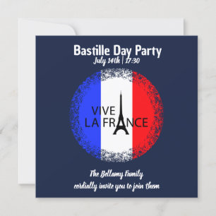 Bastille Day July 14th Celebration  Invitation