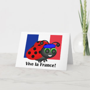 Bastille Day Ladybug Card