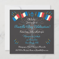 Bastille Day Party Celebration Invitation