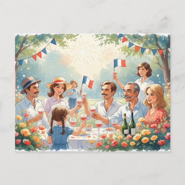 Bastille Day  Postcard (Front)