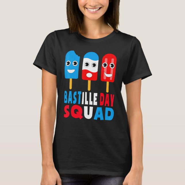 Bastille Day Squad Bonne Fte Nationale France Kids T-Shirt (Front)