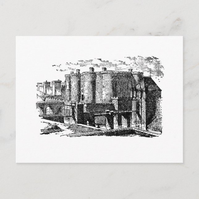 Bastille Fotress Postcard (Front)