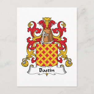 Bastin Family Crest Postcard