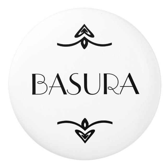 Basura Ceramic Knob (Front)