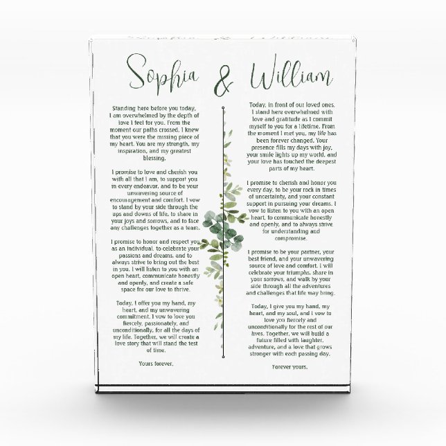 BASWOOD VOWS PHOTO BLOCK (Front)