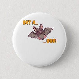 Bat A Boo Cute Bat 6 Cm Round Badge