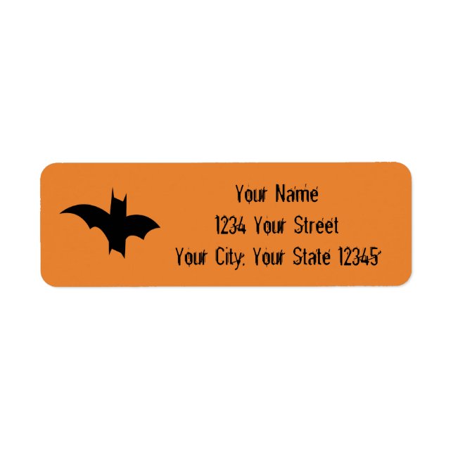 Bat Address Label Return Address Label (Front)