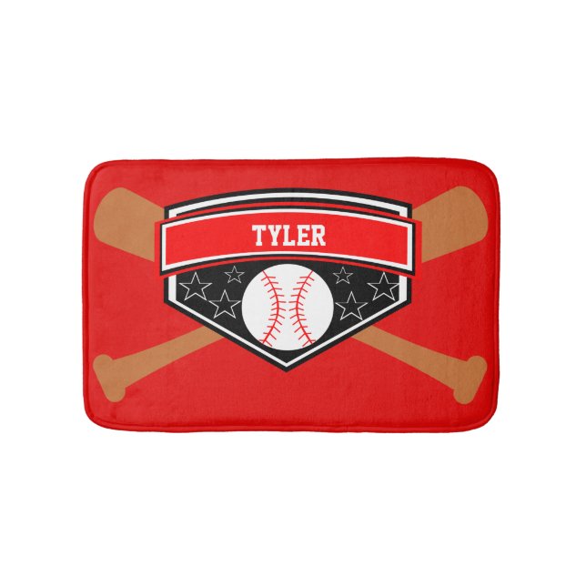 Bat and Ball Bath Mat (Front)