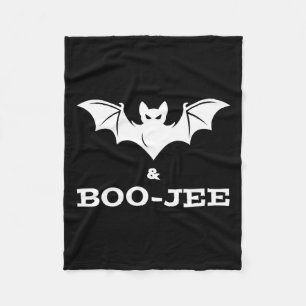 Bat And Boo-jee Boujee Halloween Costume Trick Or  Fleece Blanket