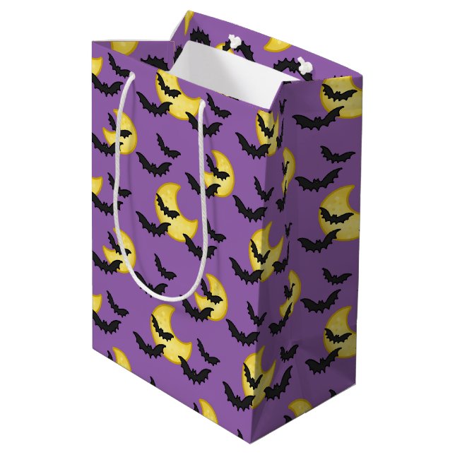 Bat and Moon Gift Bag (Back Angled)