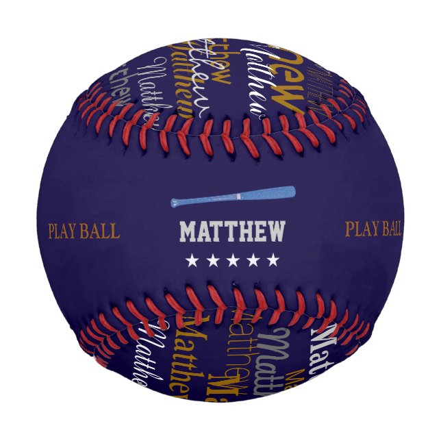 bat and play ball personalised (Back)