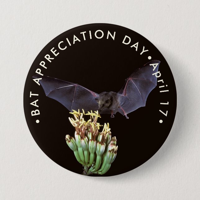 Bat Appreciation Day 7.5 Cm Round Badge (Front)
