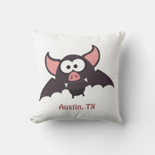 Bat - Austin, Texas Cushion