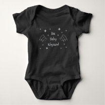Bat Baby Bodysuit - Wings on front Personalised