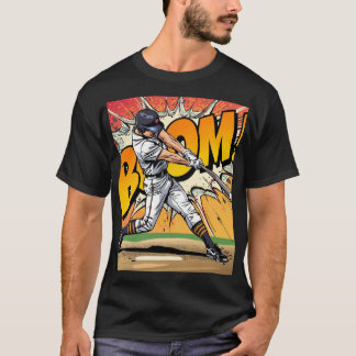 Bat Ball Boom T20 Cricket Graphic Tee