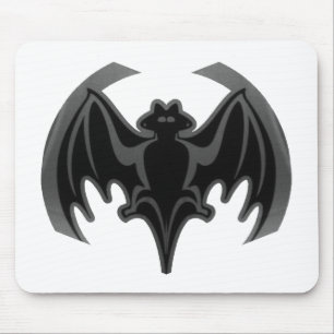 Bat Black Inv The MUSEUM Zazzle Gifts Mouse Pad