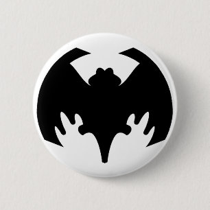 Bat Black The MUSEUM Zazzle Gifts 6 Cm Round Badge