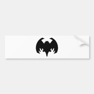 Bat Black The MUSEUM Zazzle Gifts Bumper Sticker