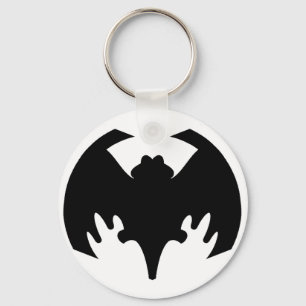 Bat Black The MUSEUM Zazzle Gifts Key Ring