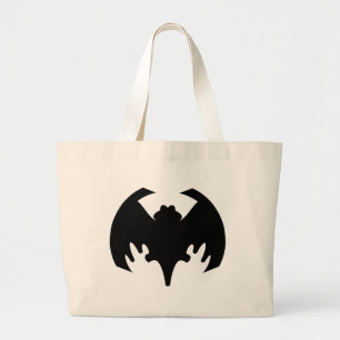 Bat Black The MUSEUM Zazzle Gifts Large Tote Bag