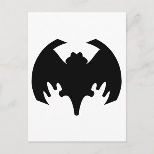 Bat Black The MUSEUM Zazzle Gifts Postcard