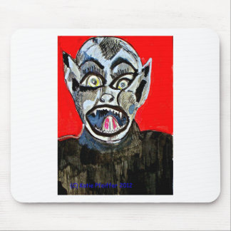 Bat Boy Scream by Katie Pfeiffer Mouse Pad