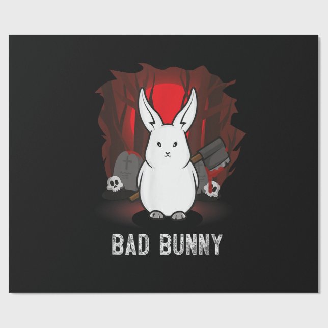  Bat Bunny Wrapping Paper (Flat)