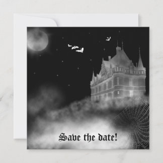Bat Castle Vampire Goth Wedding Invitation