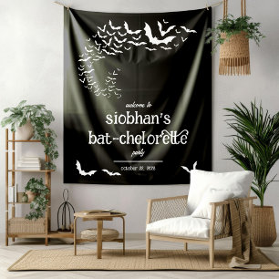 Bat-chelorette Halloween Themed Bachelorette Party Tapestry