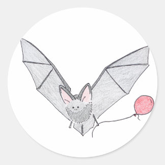 bat classic round sticker
