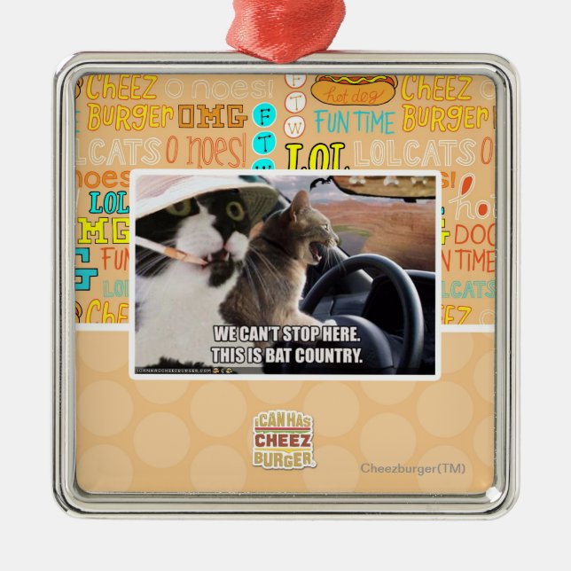 Bat country metal tree decoration (Front)