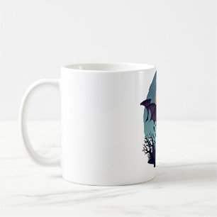 Bat Cow at Midnight Coffee Mug