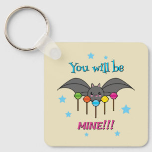 Bat Craving Lollipops - You Will Be Mine Key Ring
