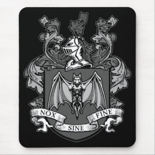 Bat Crest Grey - Mousepad